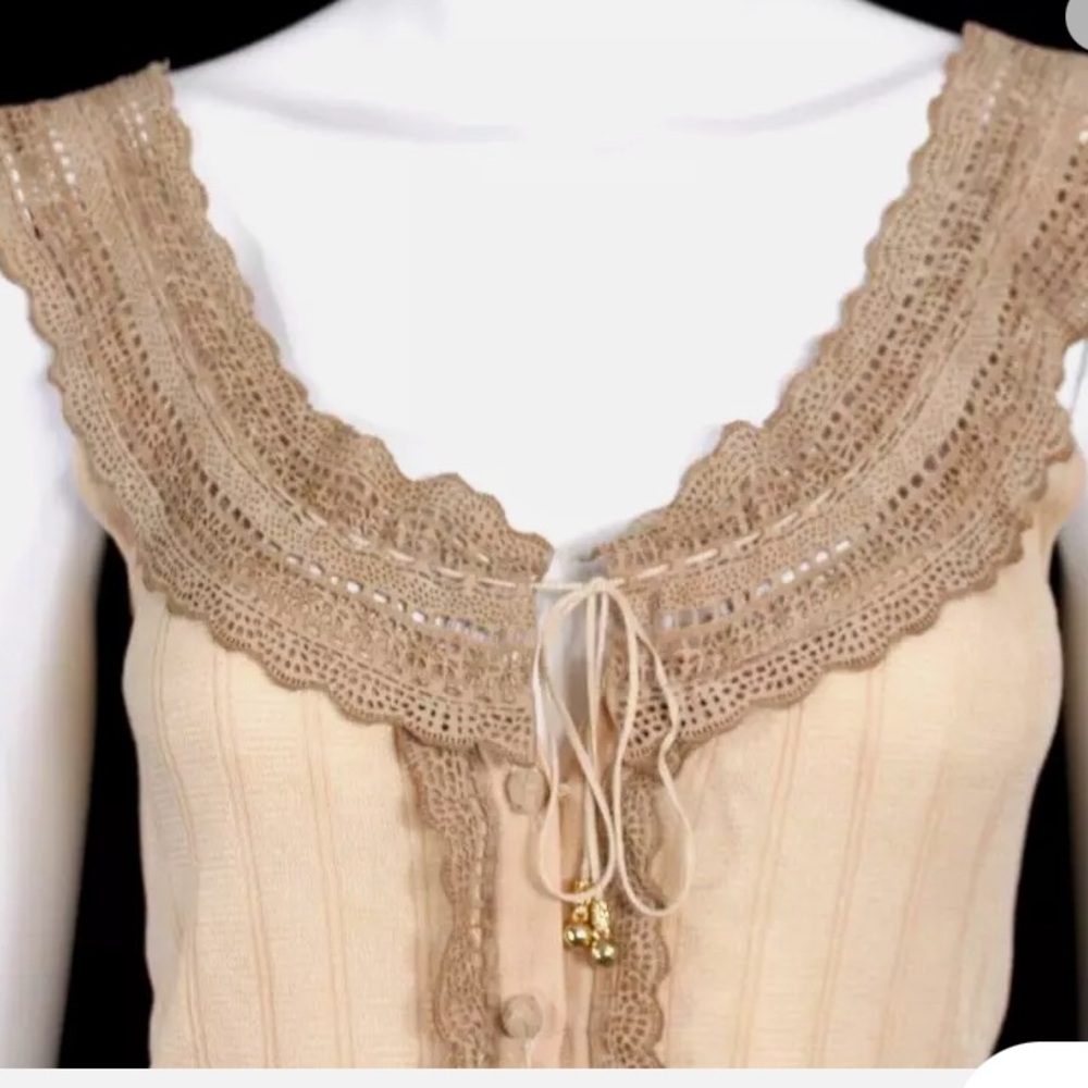 Roberto cavalli laser cut suede top - Picture 2 of 6